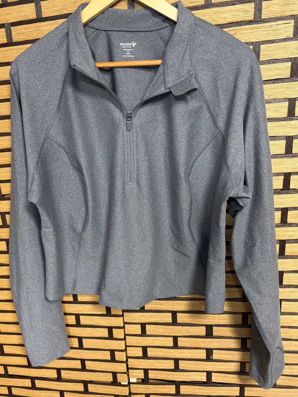 Old Navy Powersoft Gray 1/4 Zip Pullover Size 2X